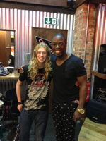 Kyle with Drummer Chris Johnson (Stevie Wonder, Rhianna)